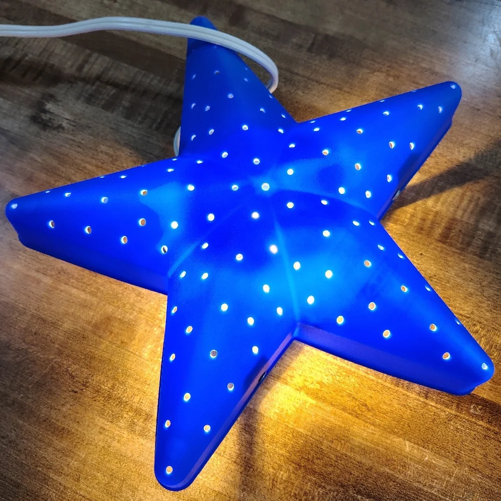 Vintage IKEA Smila Stjarna Wall Lamp STJÄRNA Blue Night Light Star Light